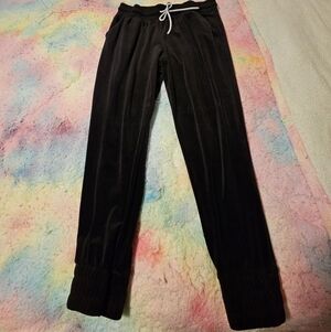 No Boundaries Black Joggers with White Drawstring